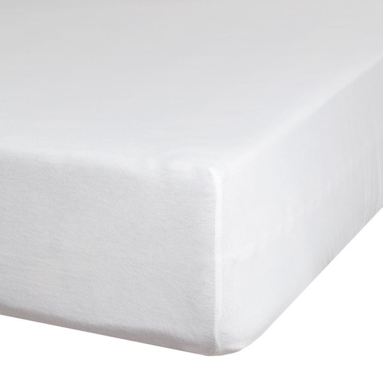 Jersey pamut gumis lepedő Fehér 220x200 cm +30 cm Jersey pamut gumis lepedő Fehér 220x200 cm +30 cm