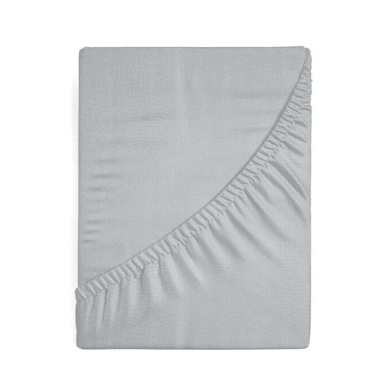 Jersey pamut gumis lepedő Világosszürke 180x200 cm +30 cm Jersey pamut gumis lepedő Világosszürke 180x200 cm +30 cm
