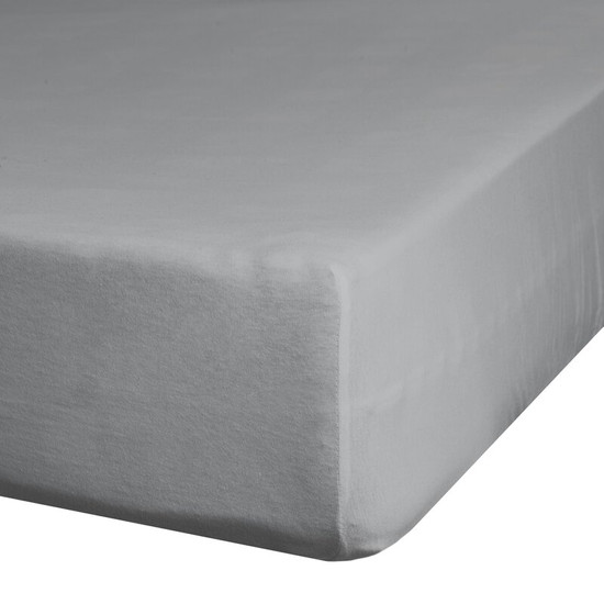 Jersey pamut gumis lepedő Acélszürke 140x200 cm +30 cm Jersey pamut gumis lepedő Acélszürke 140x200 cm +30 cm