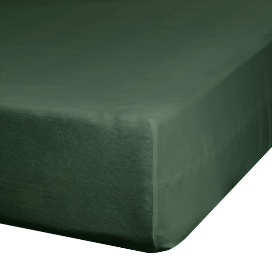 Nova3 pamut-szatén gumis zöld lepedő Sötétzöld 180x200 cm +30 cm Nova3 pamut-szatén gumis zöld lepedő Sötétzöld 180x200 cm +30 cm