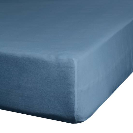 Nova3 pamut-szatén gumis lepedő Gránátkék 100x200 cm +25 cm