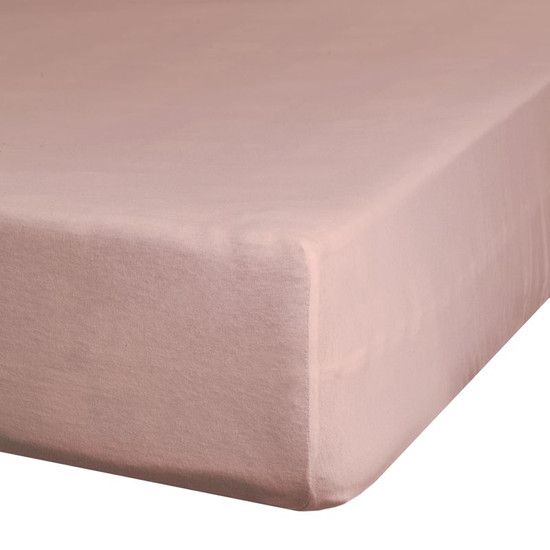 Nova3 pamut-szatén gumis lepedő Pasztell rózsaszín 220x200 cm +30 cm