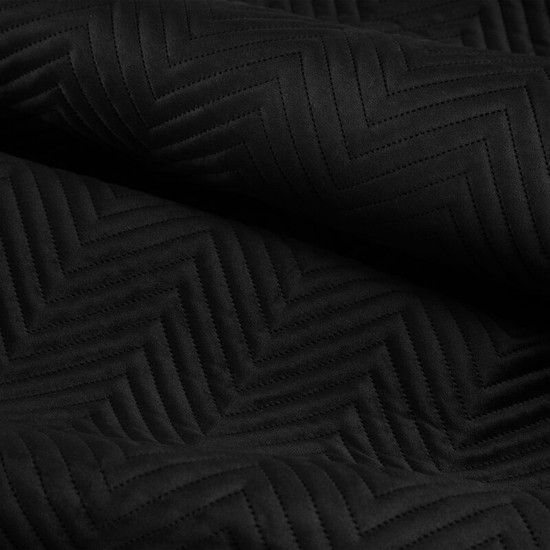 Sofia fekete ágytakaró bársony 200x220 cm Sofia fekete ágytakaró bársony 200x220 cm