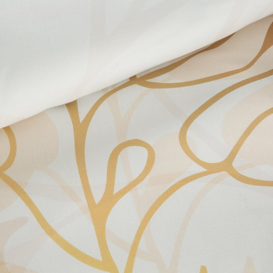 Blanca7 pamut-szatén ágyneműhuzat Fehér/arany 140x200 cm - 70x90 cm 1db Blanca7 pamut-szatén ágyneműhuzat Fehér/arany 140x200 cm - 70x90 cm 1db