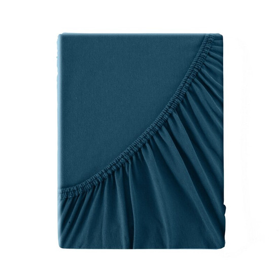 Adela jersey pamut gumis lepedő Gránátkék 140x200 cm +30 cm Adela jersey pamut gumis lepedő Gránátkék 140x200 cm +30 cm
