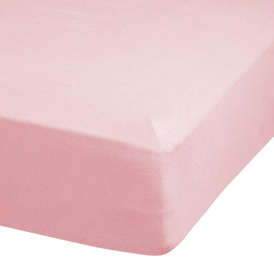 Adela jersey pamut gumis lepedő Púder rózsaszín 180x200 cm +30 cm Adela jersey pamut gumis lepedő Púder rózsaszín 180x200 cm +30 cm