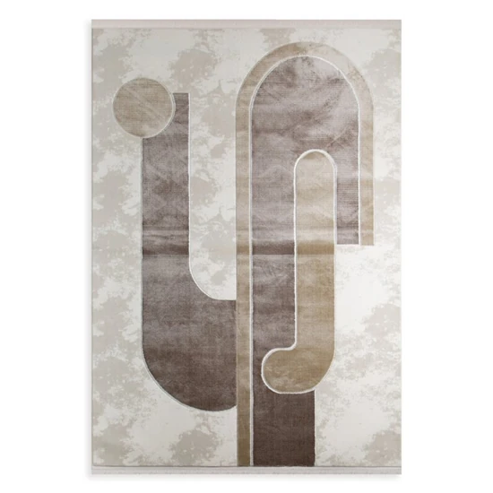 Aura7 szőtt modern szőnyeg Bézs 140x190 mm - 9 mm