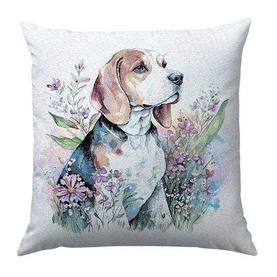 Beagle kutyás párnahuzat 45x45 cm