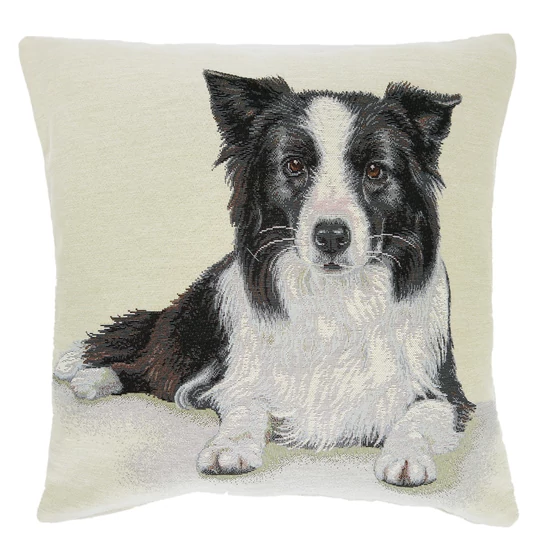 Border collie párnahuzat 45x45 cm