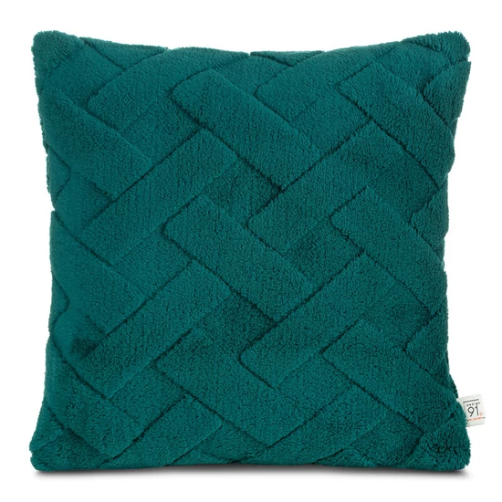Caro díszpárnahuzat Sötétzöld 45x45 cm