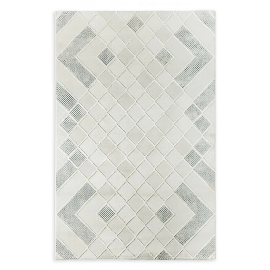 Crystal5 szőtt modern szőnyeg Krémszín 140x190 mm - 10 mm