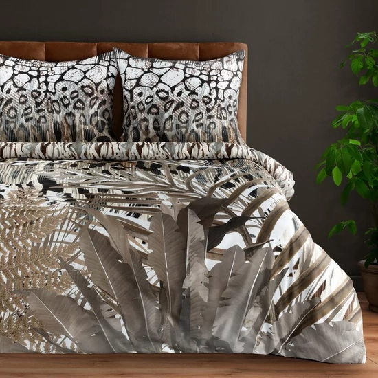 Eva14 mako-szatén ágyneműhuzat Barna 160x200 cm - 70x80 cm 2db Eva14 mako-szatén ágyneműhuzat Barna 160x200 cm - 70x80 cm 2db