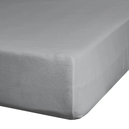 Jersey pamut gumis lepedő Acélszürke 240x220 cm + 30 cm Jersey pamut gumis lepedő Acélszürke 240x220 cm + 30 cm