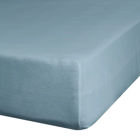 Jersey pamut gumis lepedő Kék 240x220 cm + 30 cm