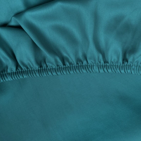 Jersey pamut gumis lepedő Türkiz 240x220 cm + 30 cm