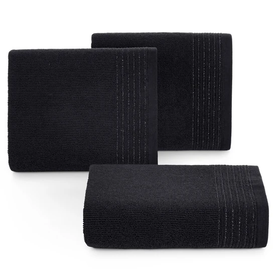 Lari lurex törölköző Fekete 70x140 cm 3db