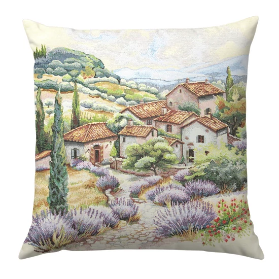 Levendula farm párnahuzat 45x45 cm