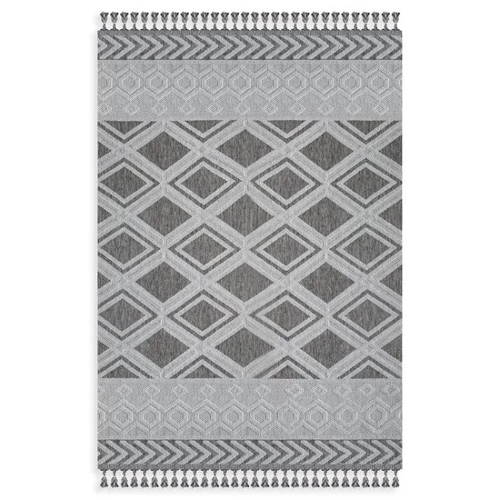 Linda4 boho szőnyeg Világosszürke 120x170 mm - 5 mm