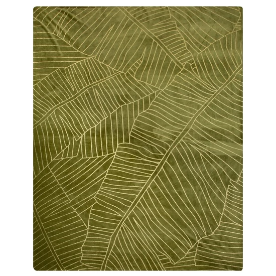 Luna plüss takaró Olívazöld 150x200 cm Luna plüss takaró Olívazöld 150x200 cm