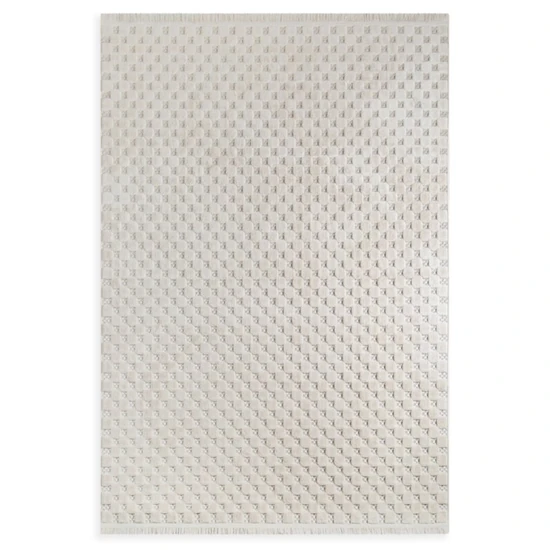 Mono boho szőnyeg Krémszín 200x290 mm - 8 mm