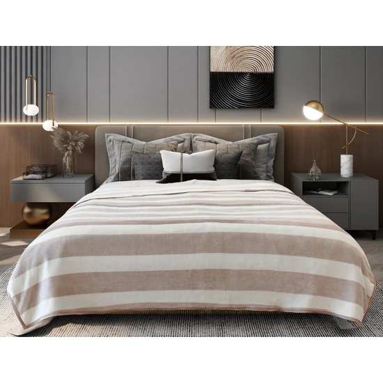 Naturtex szegett pléd - Striped 200x240 cm