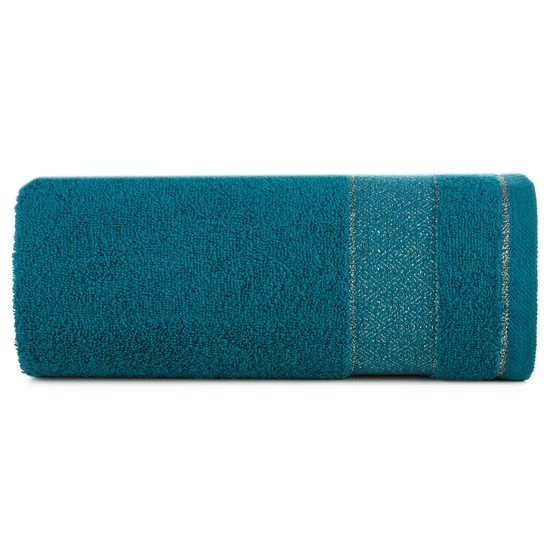 Nessy pamut törölköző vastag fényes csíkkal Sötét türkiz 70x140 cm Nessy pamut törölköző vastag fényes csíkkal Sötét türkiz 70x140 cm