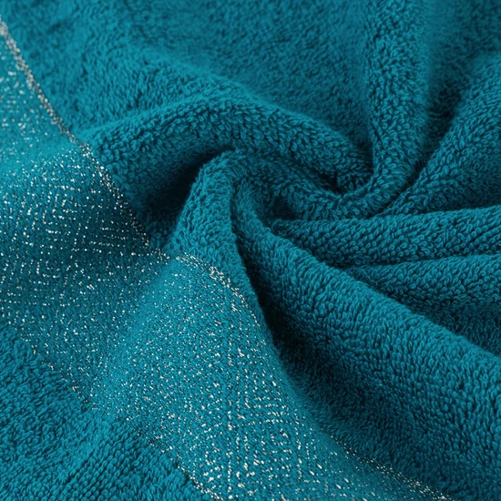 Nessy pamut törölköző vastag fényes csíkkal Sötét türkiz 70x140 cm Nessy pamut törölköző vastag fényes csíkkal Sötét türkiz 70x140 cm