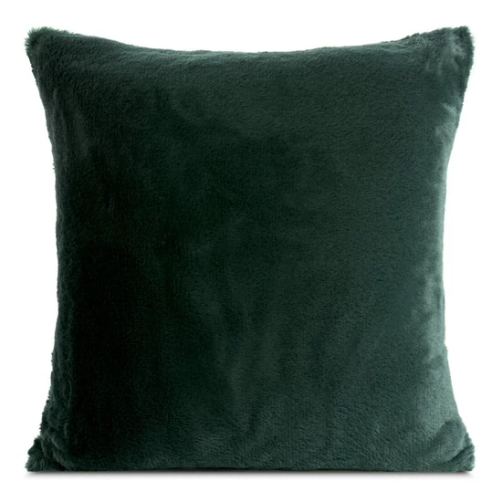 Nina szőrme hatású párnahuzat Sötétzöld 45x45 cm