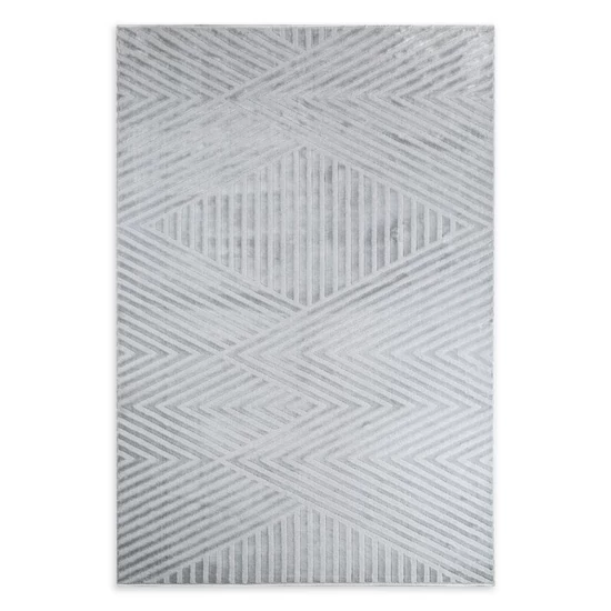 Nova1 sreb szőtt modern szőnyeg Ezüst 80x150 mm - 8 mm