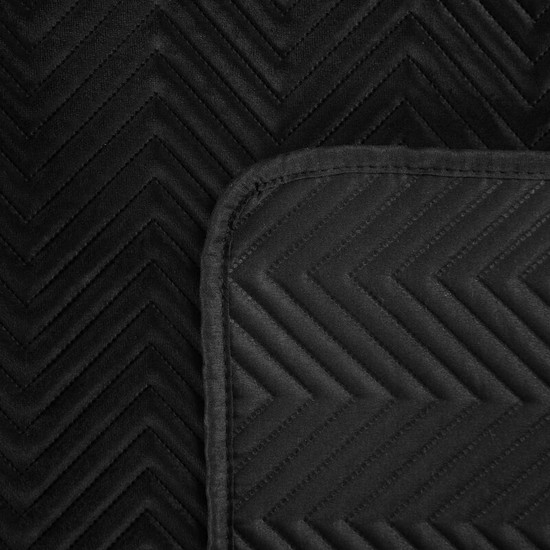 Sofia bársony ágytakaró Fekete 230x260 cm Sofia bársony ágytakaró Fekete 230x260 cm