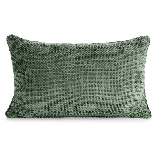 Szenil mintás párnahuzat Sötétzöld 30x50 cm