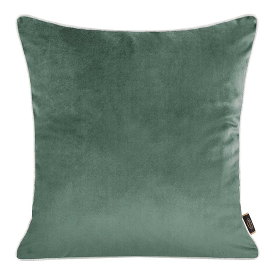 Velvet párnahuzat lenvászon szerű anyagból Sötét menta 45x45 cm
