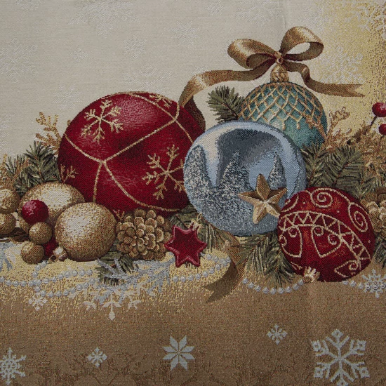 Gobelin karácsonyi terítő karácsonyfadíszes Arany 40x100 cm +/-5% Gobelin karácsonyi terítő karácsonyfadíszes Arany 40x100 cm +/-5%