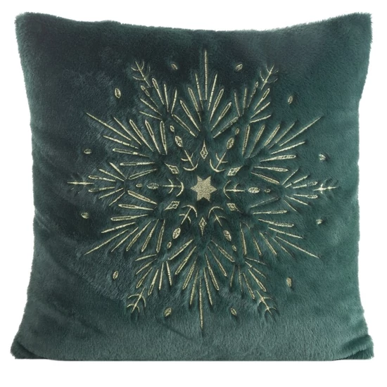 Karácsonyi párnahuzat 119 b Sötétzöld 45x45 cm