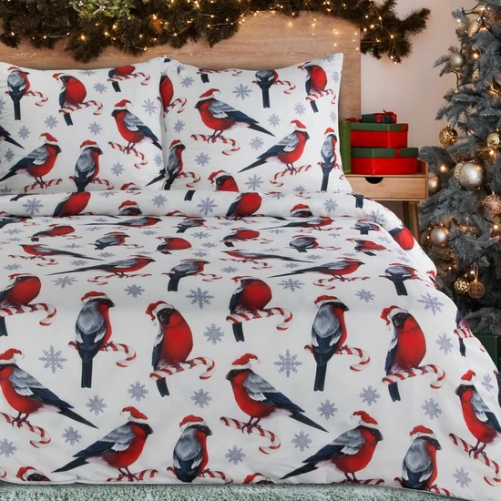 Melody karácsonyi ágyneműhuzat Fehér 220x200 cm - 70x80 cm 2db
