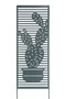 CACTUS TRELLIS - Fém növényfuttató dekoratív kaktusz motívumokkal, khaki  0,33 x 1,20m