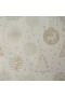 Karácsonyi asztali futó jacquard anyagból karácsonyi motívumokkal Arany 40x140 cm