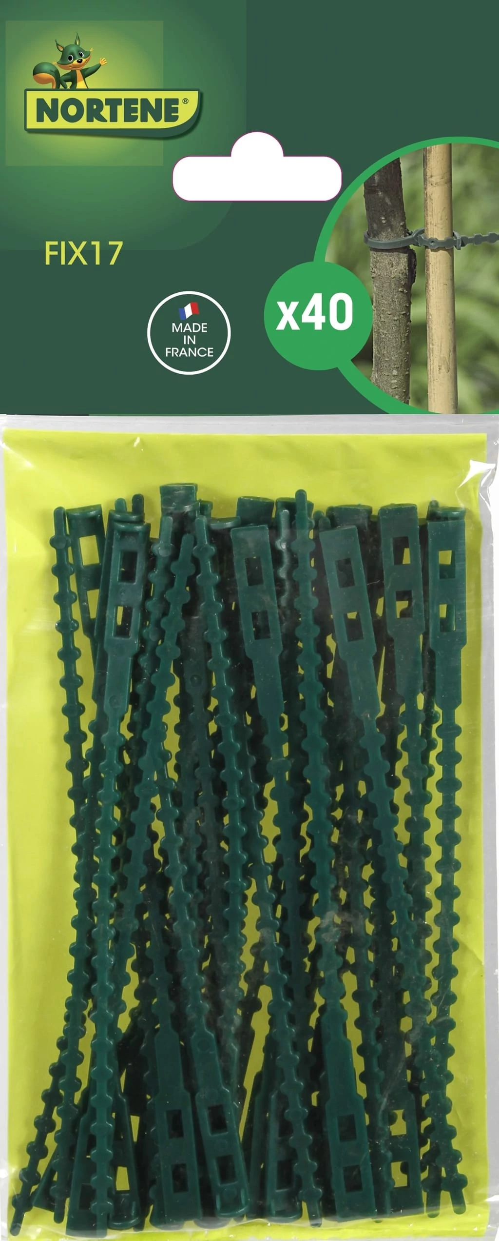 FIX 17 - Műanyag kötöző 17 cm zöld (40 db/csomag)