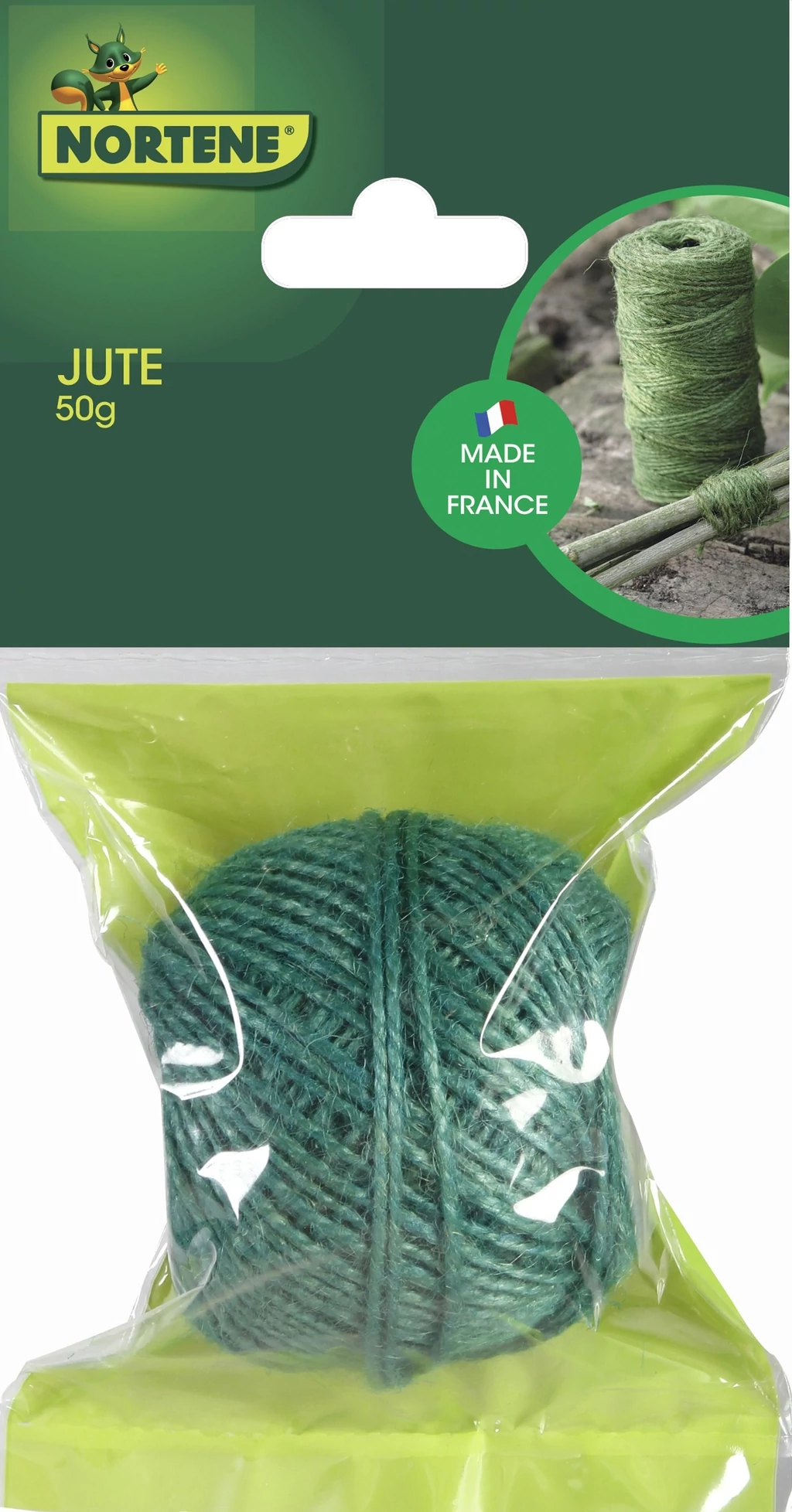 JUTE - Természetes zsineg sokoldalú kertészeti alkalmazásra 50 m zöld
