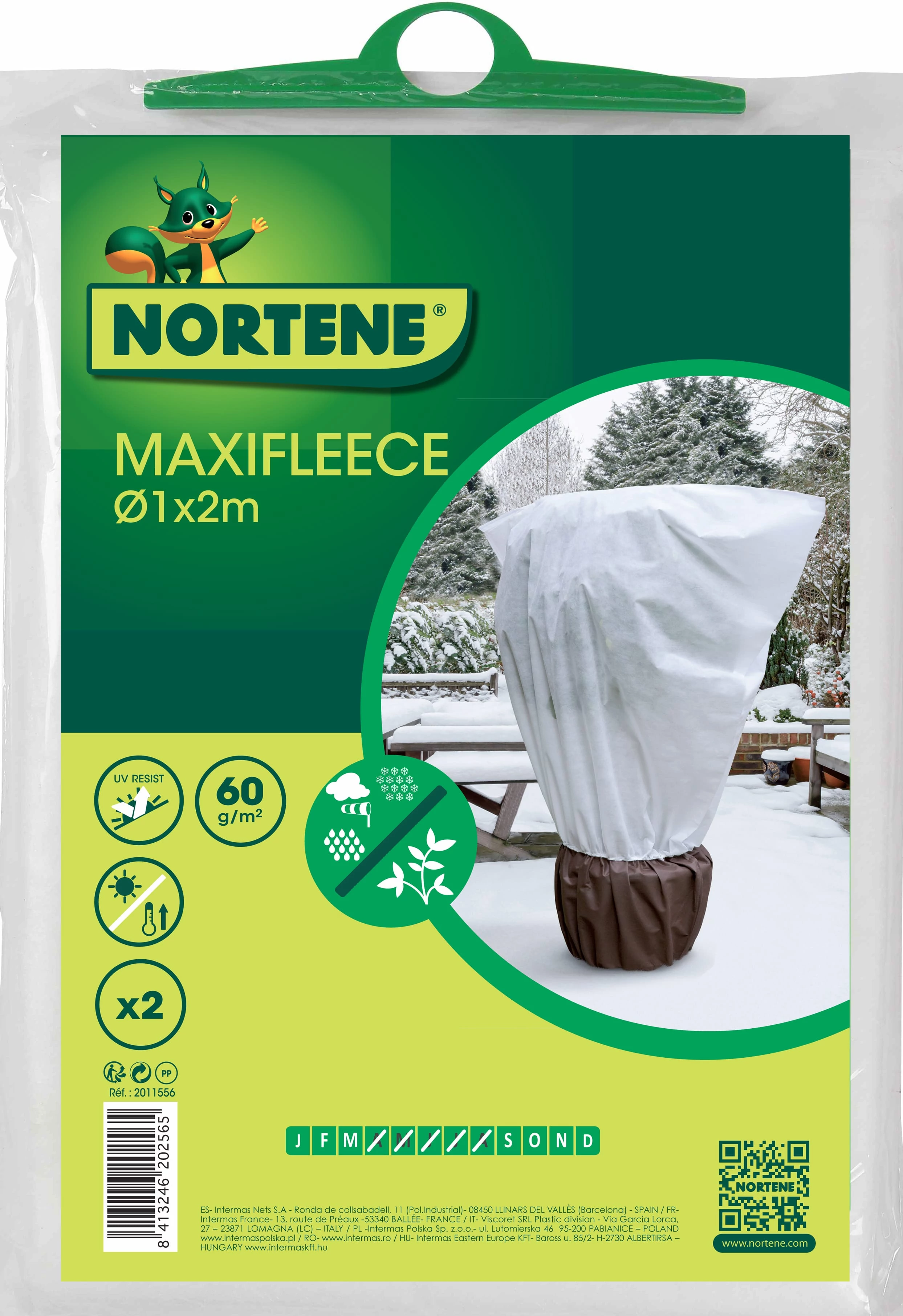 MAXIFLEECE - Átteleltető takaró 2 x 2,1 m fehér/ barna (2 db/csomag)