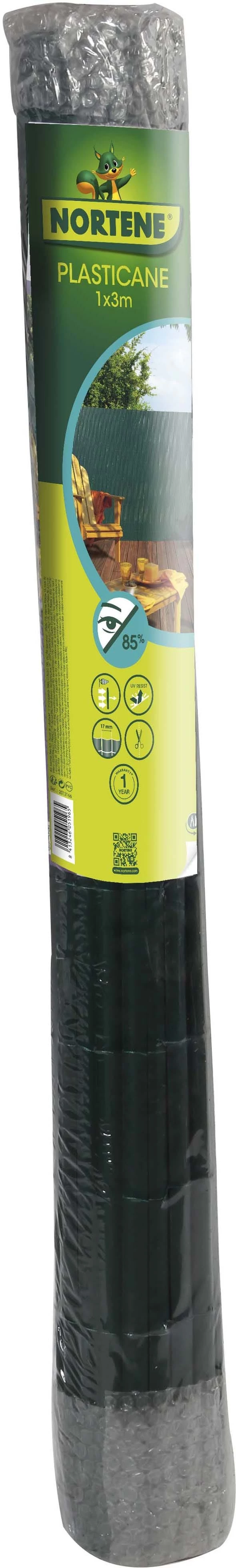PLASTICANE -  Félovális profilú műanyag nád 2 x 3 m zöld
