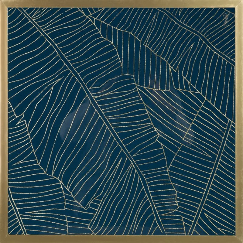 Musa2 falikép Gránátkék/arany 53x53 cm