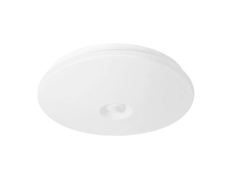 EcoLight LED 24 W-os ø380 mm beépített mozgásérzékelős kerek fehér mennyezeti lámpa IP44-es védettségű