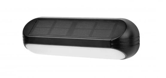 EcoLight Solar RGB+WW fekete homlokzati lámpatest IP65-ös védettségű