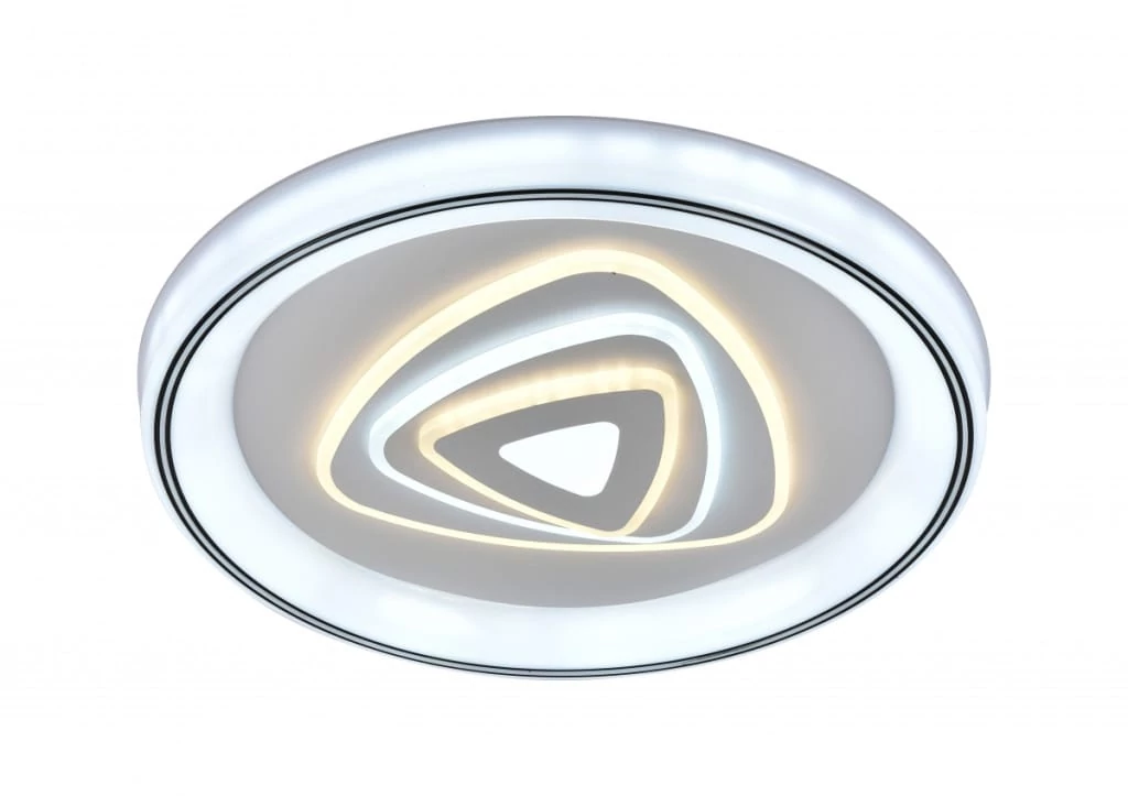 Lucero Emma 110 W-os 50 cm átmérőjű fehér LED távirányítós és mobil applikációval vezérelhető mennyezeti lámpa