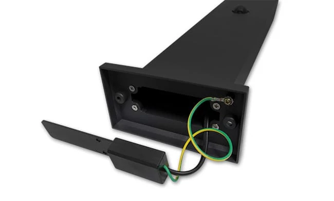 MasterLED Clark 12 W-os natúr fehér 50 cm magas fekete állólámpa mozgásérzékelős