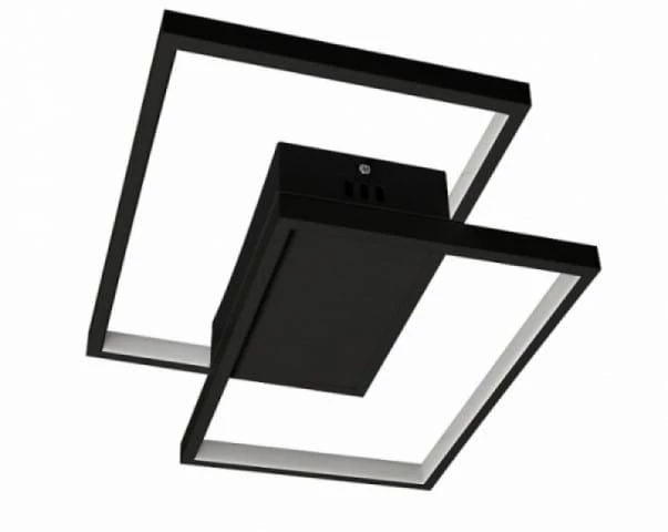MasterLED Galaxis Polaris 45 W-os 42x30 cm fekete LED távirányítós mennyezeti lámpa