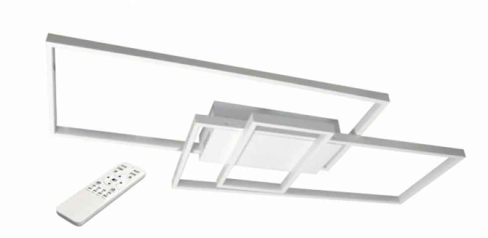 MasterLED Galaxis Vela 90 W-os 83x36 cm fehér LED távirányítós mennyezeti lámpa
