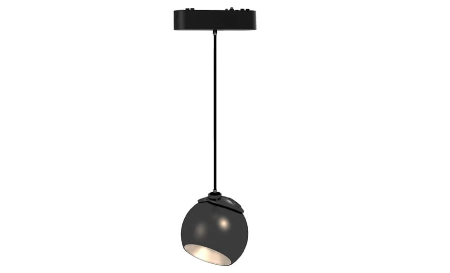 MasterLED LUXO Mars 10-W-os fekete függő mágneses sínes lámpa 4000K 48V