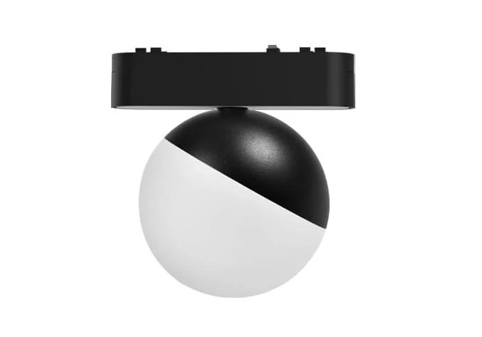 MasterLED LUXO Spheris 10-W-os fekete mágneses sínes lámpa 4000K 48V